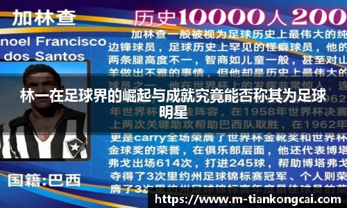林一在足球界的崛起与成就究竟能否称其为足球明星